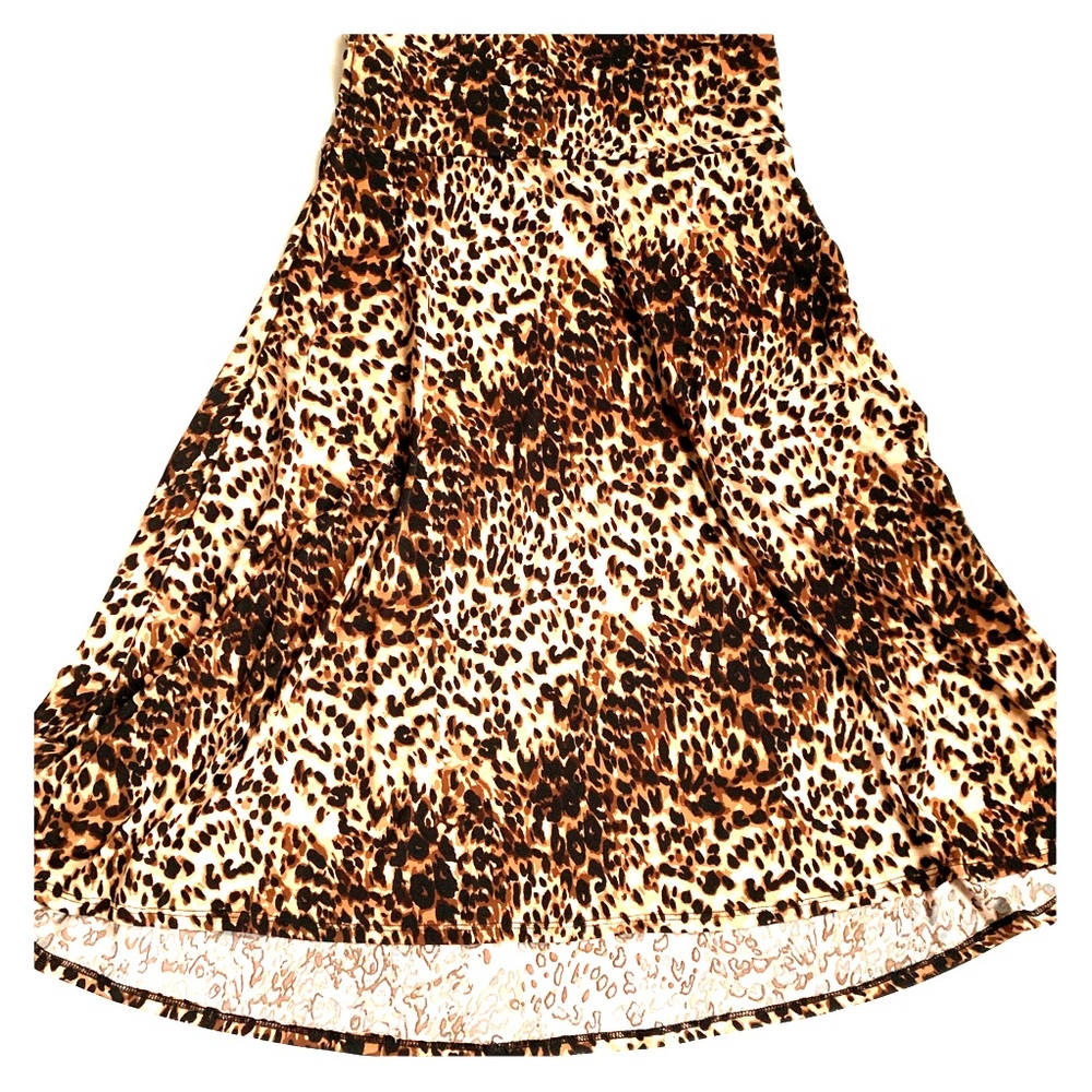 Leopard print Lularoe Azure skirt